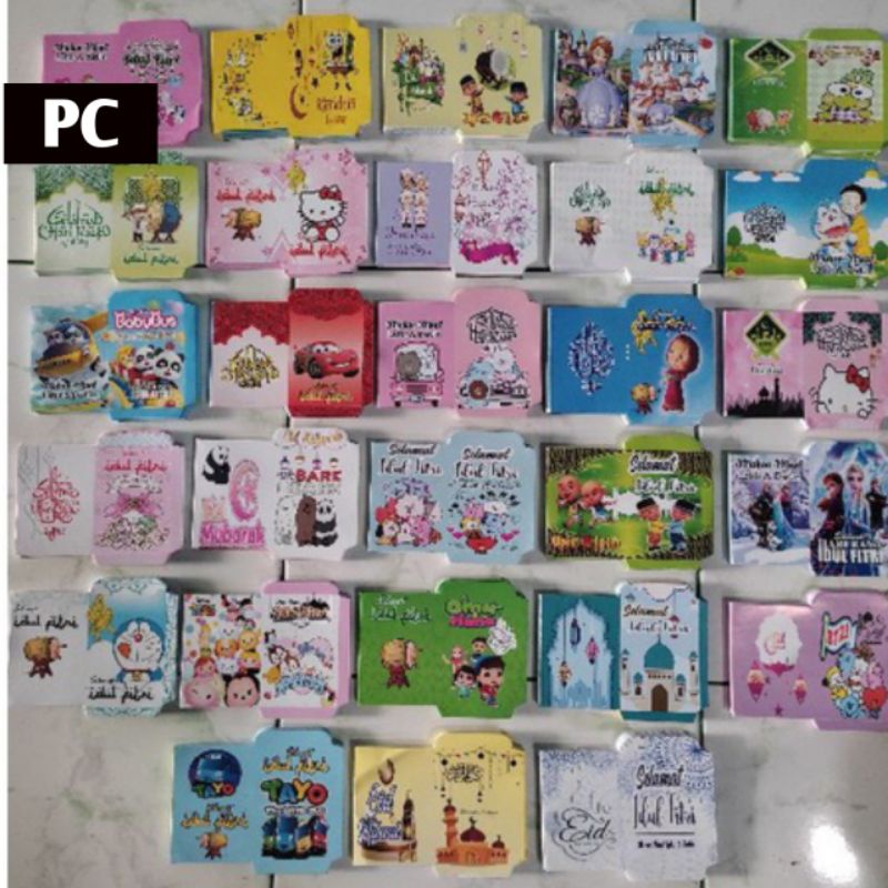 

1 pack (isi 10) Amplop lebaran snack / amplop lebaran karakter