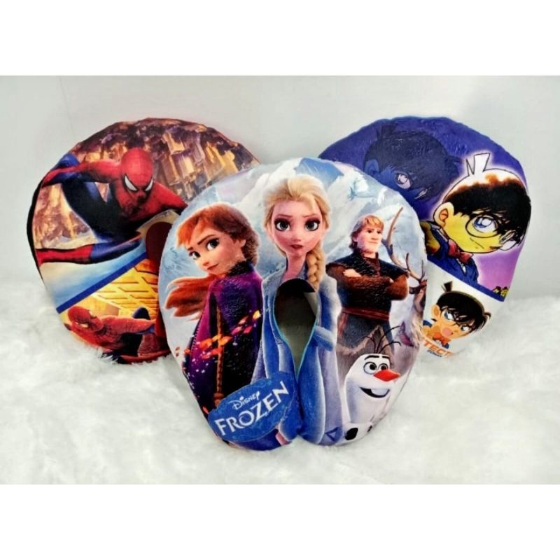 Bantal Leher Custom Anime Elsa Spiderman Conan | Bantal Leher Custom