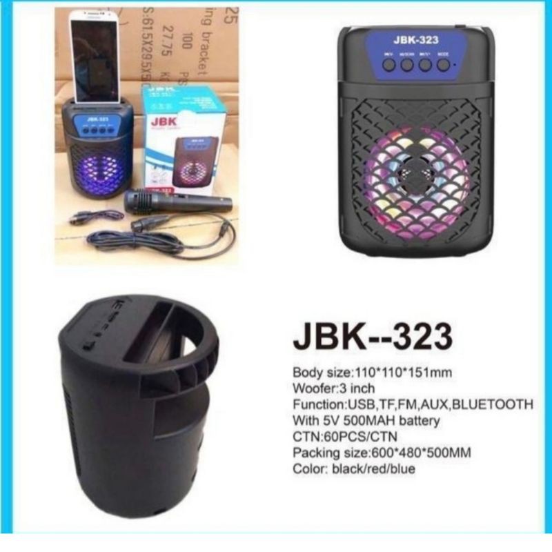 Speaker  Bluetooth non Mic JBK - 323