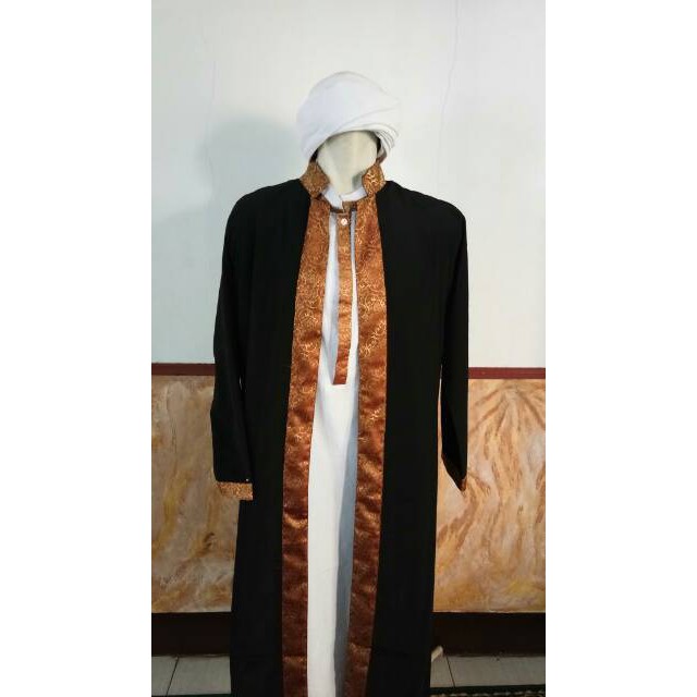 Jubah Luar Terbuka Motif Kain Songket (HANYA JUBAH LUARNYA SAJA))
