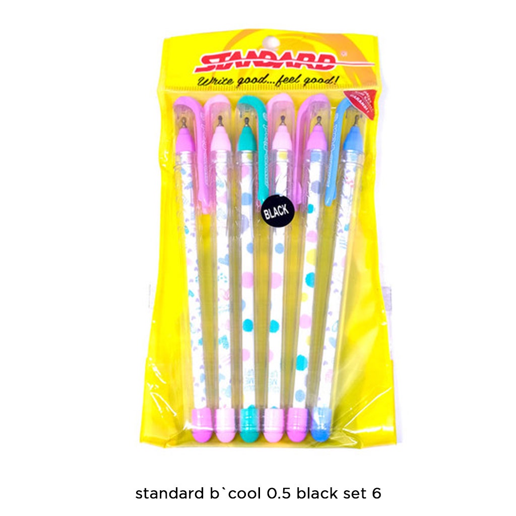 Gramedia Bali - standard b`cool 0.5 black set 6