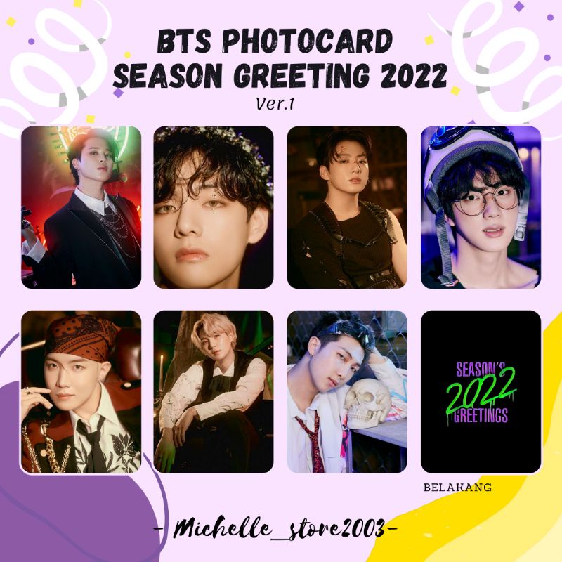 Photocard BTS SEASON GREETING 2022 / ver.1