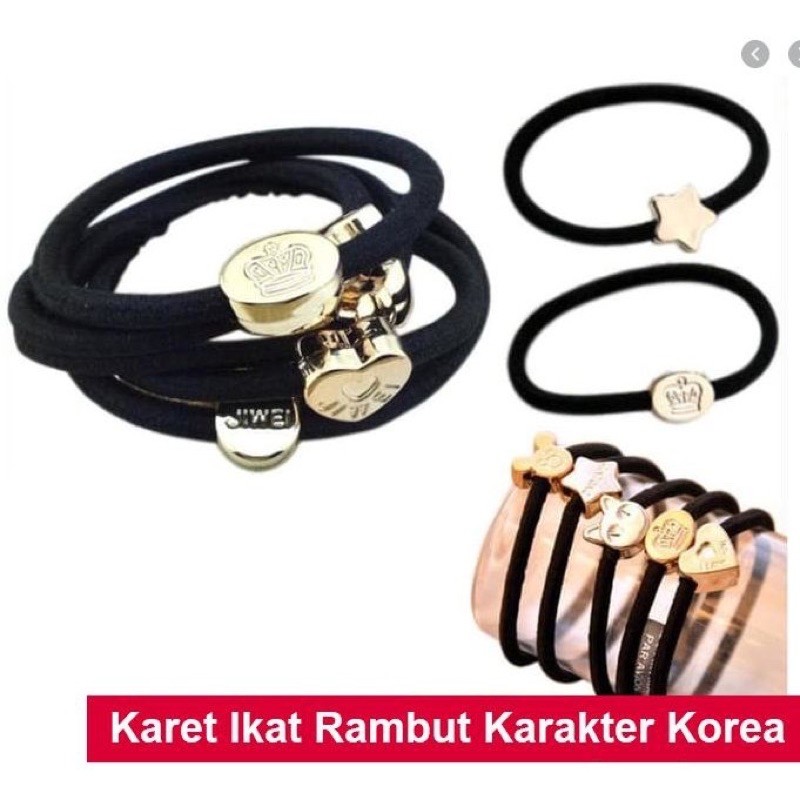 COD Makassar Ikat Rambut Karet Gelang Body / Fashion Wanita / Kuncir Rambut / Aksesoris Rambut (m)-3