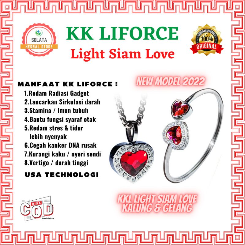 New Promo KK Liforce Light Siam love FREE 3 Pcs Glanz Lip Cream Original KK Indonesia