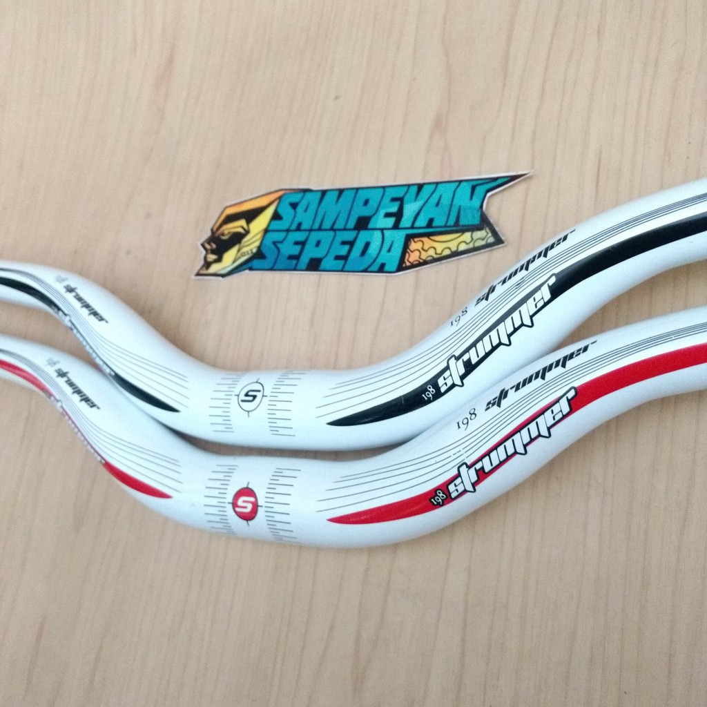 Handlebar Stang Stir Sepeda MTB Federal Strummer 198 Putih 710mm