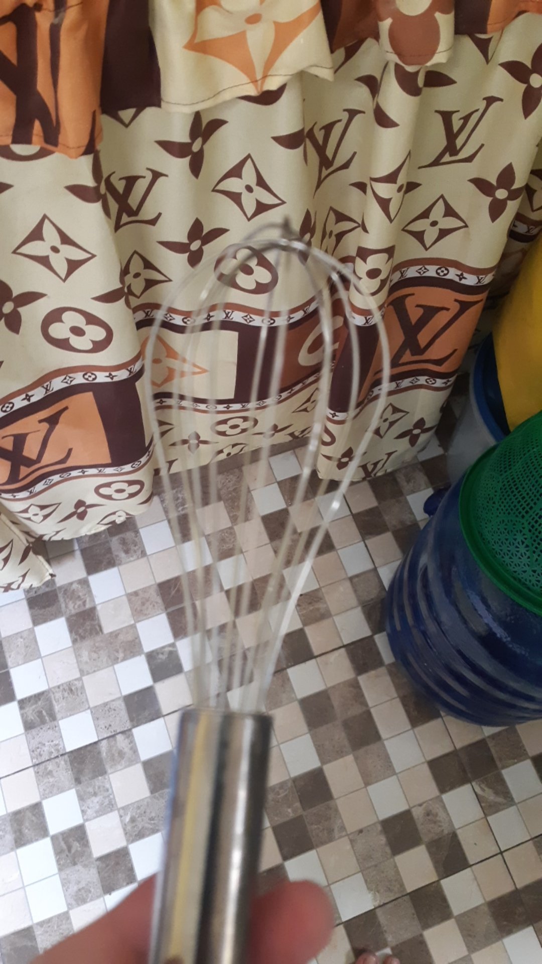 Kocokan / Pengocok Adonan Telur Jepit Stainless Steel Perlatan Baking