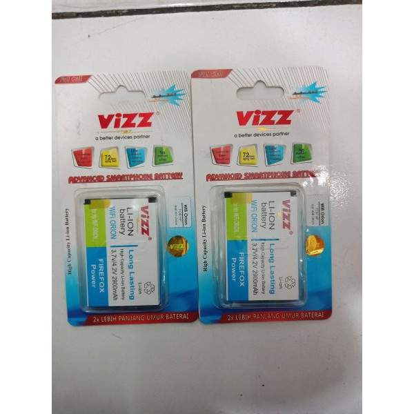 Battery Baterai Vizz Wifi ORION Original Double Power