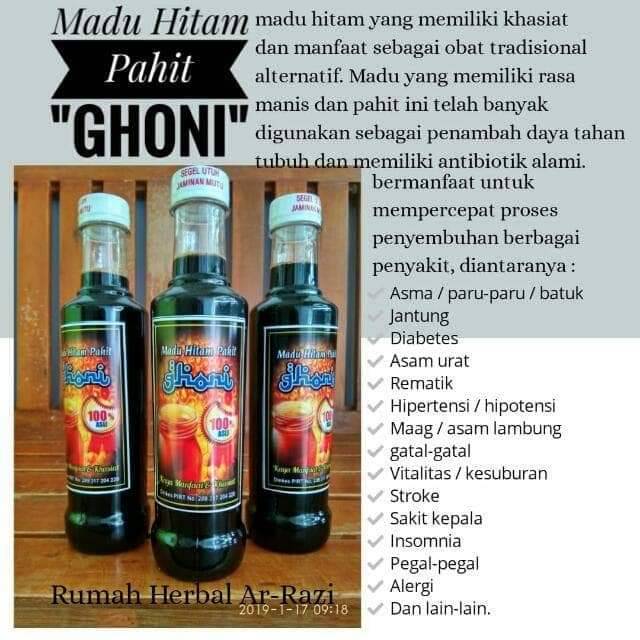 

Madu hitam pahit Ghoni