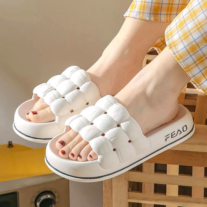 Sandal Karet Wanita Import Fead / Sandal Karet Tebal Korean Style