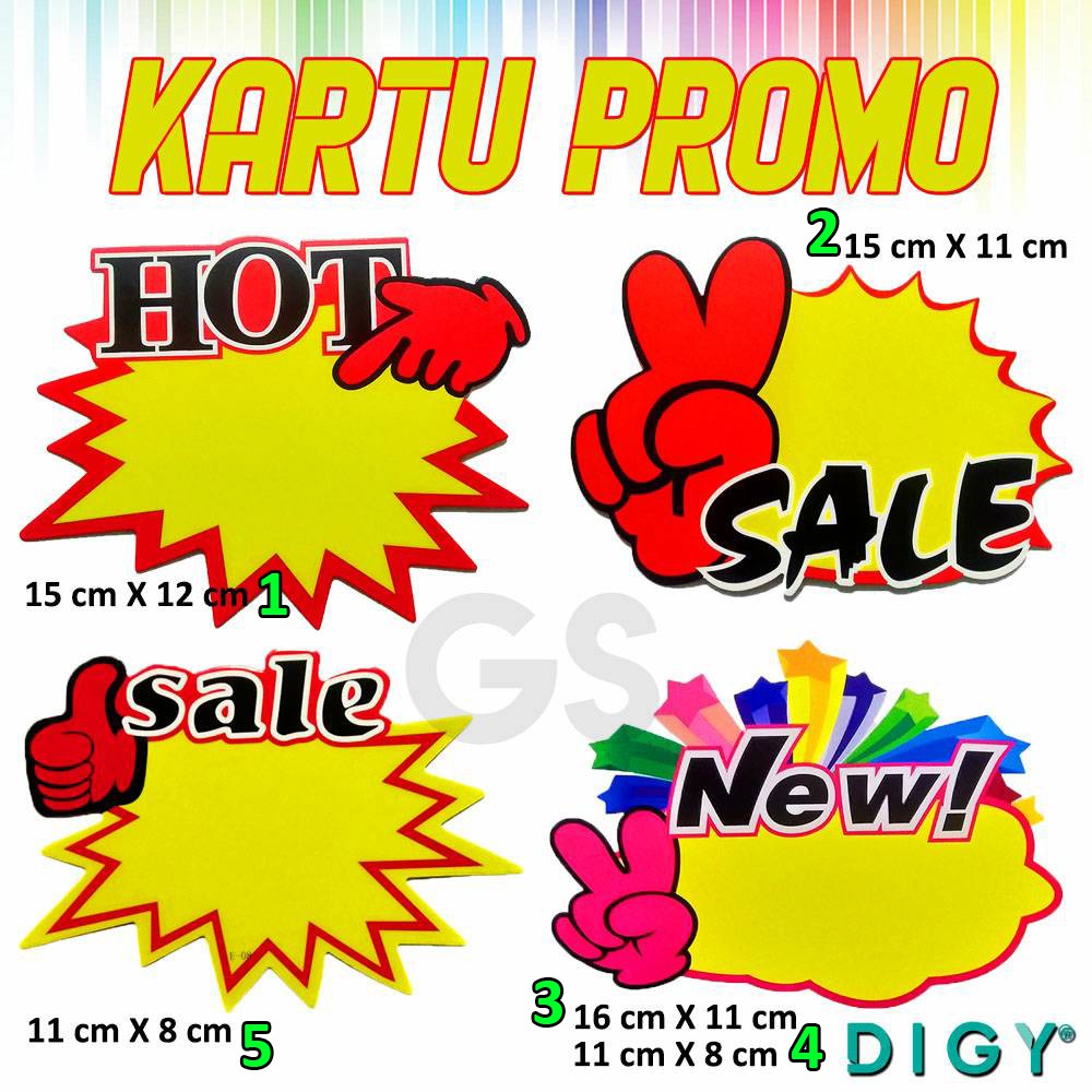 Jual [5 pcs] Label Harga Pop Bahan Kertas / Untuk Promosi Kertas Harga ...