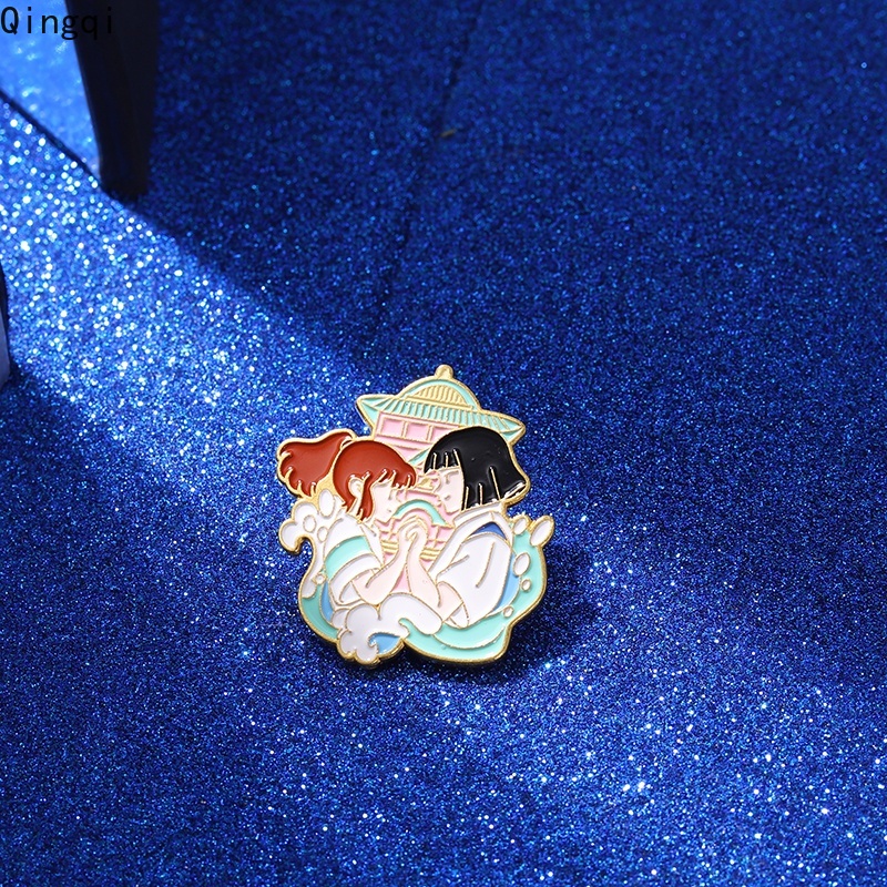 Bros Pin Enamel Desain Kartun Anime Chihiro Haku Untuk Koleksi Penggemar Anak