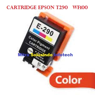 Cartridge Epson E 289 T289 Black E 290 T290 Color Compatible WF100 Tinta