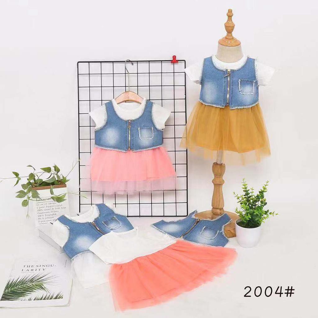 star dress tille jeans 2004/dress anak perempuan