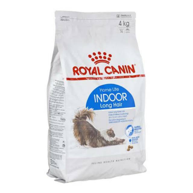 Makanan Kucing dewasa Royal Canin Indoor long hair adult 4 Kg Cat Food