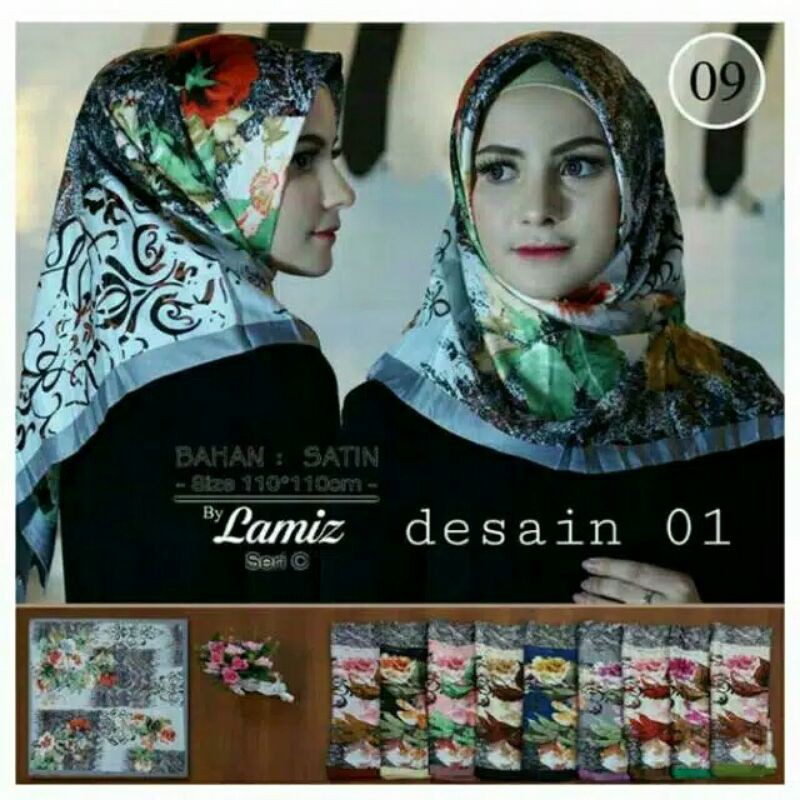 jilbab segiempat lamiz