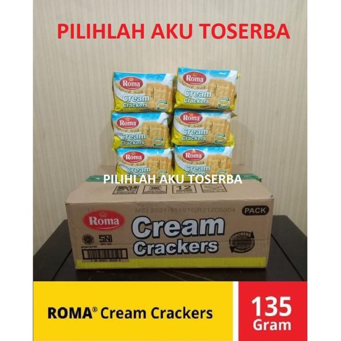 

BISKUIT MALKIST ROMA CREAM CRACKERS @135 GR - 1 KARDUS ISI 20 PCS