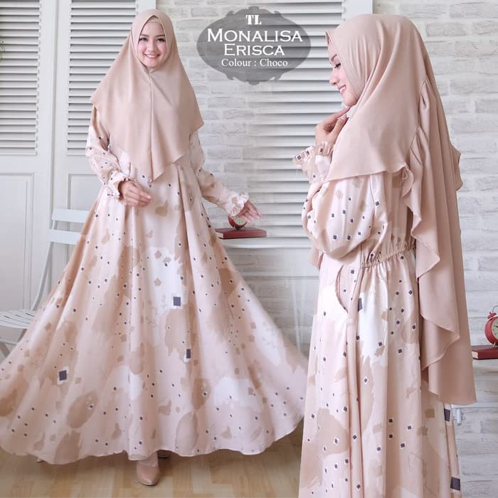 (COD) Gamis Jumbo BUSUI Fit XXL Lingkar Dada 135cm Shade Tangan Rumbai