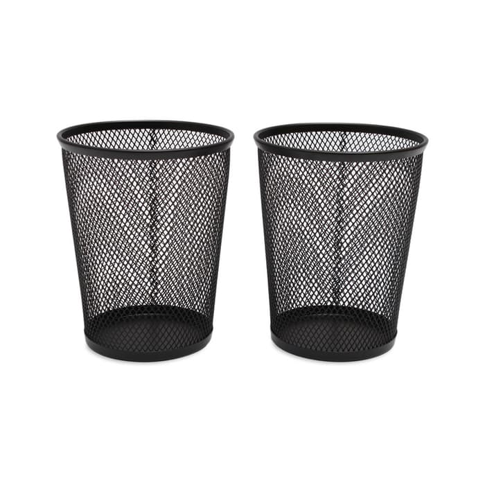 

TEMPAT PENYIMPANAN PENSIL PULPEN-MESH PENCIL CUP SET OF 2 PCS BLACK/PENYIMPANAN ALAT TULIS