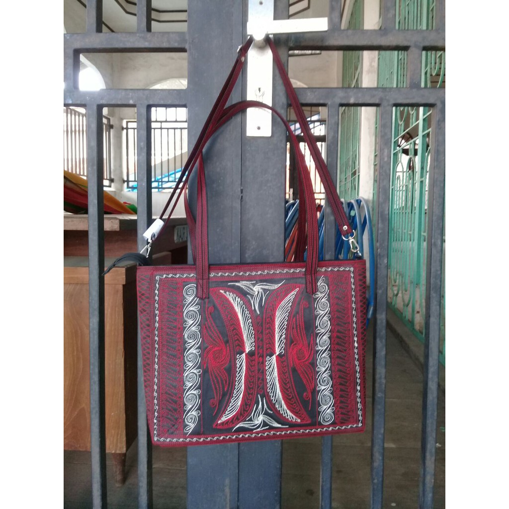 NADIA SOUVENIR Tas Umpang Besar Tali Sandang Bordiran Etnik Pintoe Aceh | Tas Wanita
