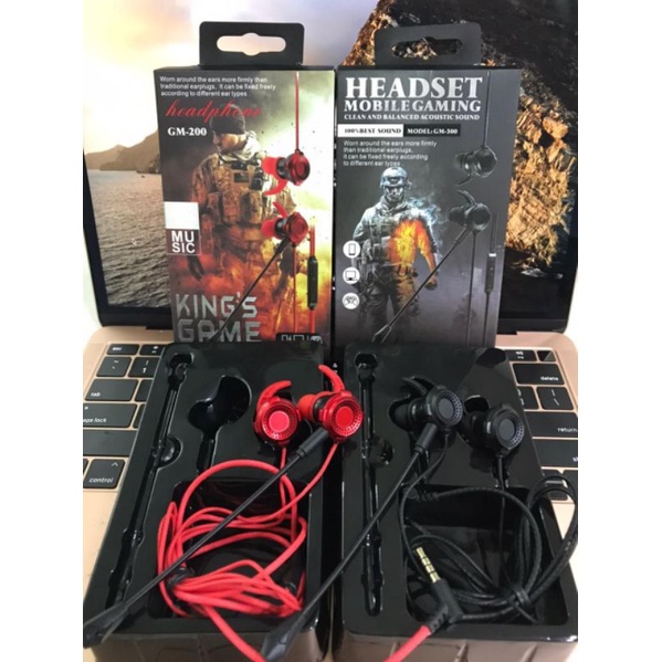 Handsfree Handset Earphone Gaming GM - 007 Mobile Game