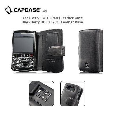 Capdase Leather Case Bifold Blackberry 9700 9780 Onyx