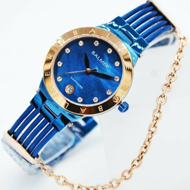 Jam Tangan Balmer 8105 BF tali Rantai Wanita / Cewek Original