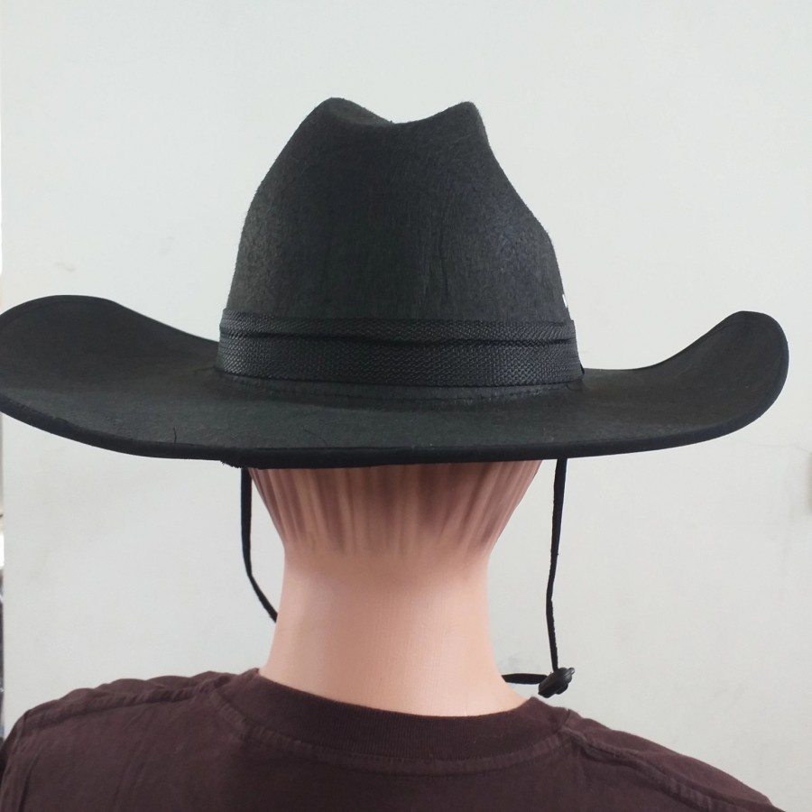 Topi Cowboy Koboy Prabowo Laken Lebar Anak Remaja Dewasa/Topi Zorro