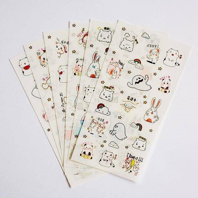 

FLUFFY AND THE GHOST DIARY DECO STICKERS