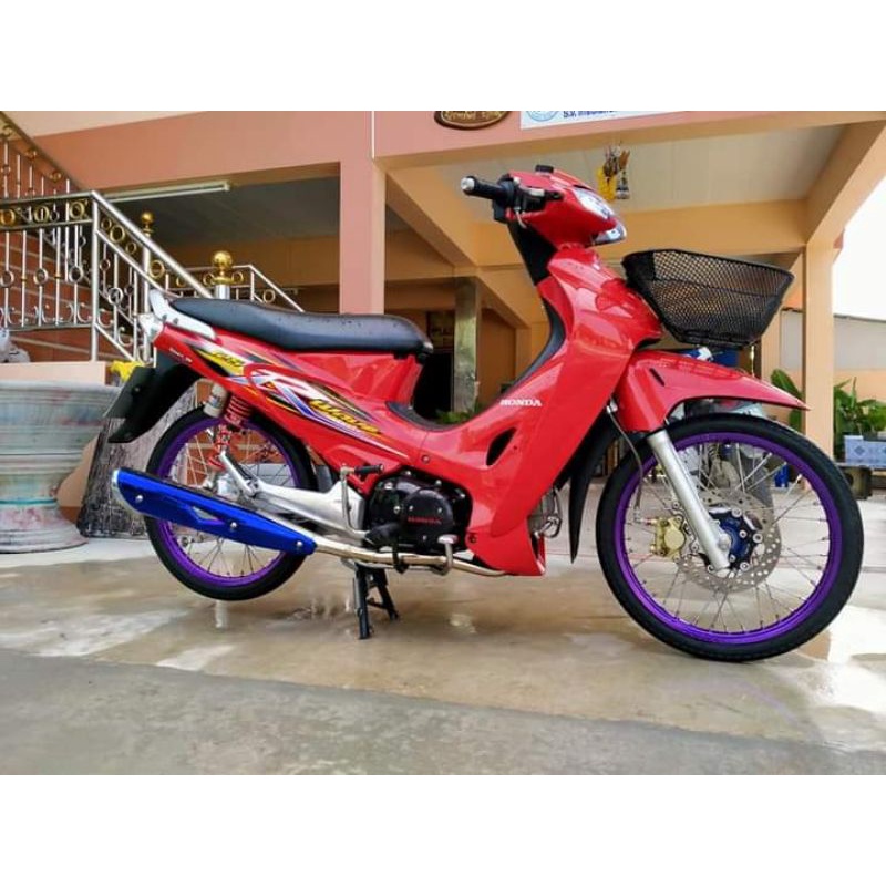striping wave 125r karisma full merah