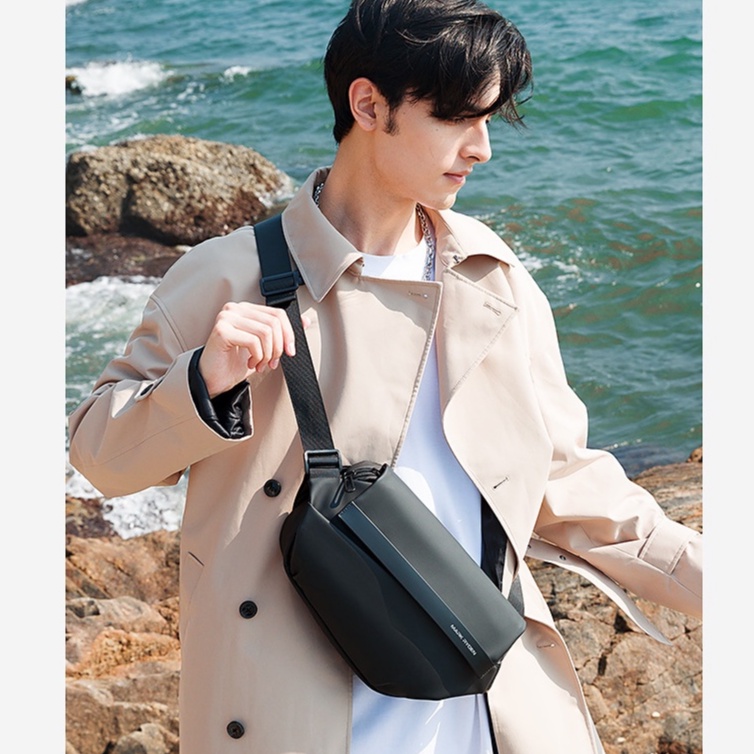 MR8408 Tas Selempang Mark Ryden Sling Chest Bag Cowok Pria Anti Air