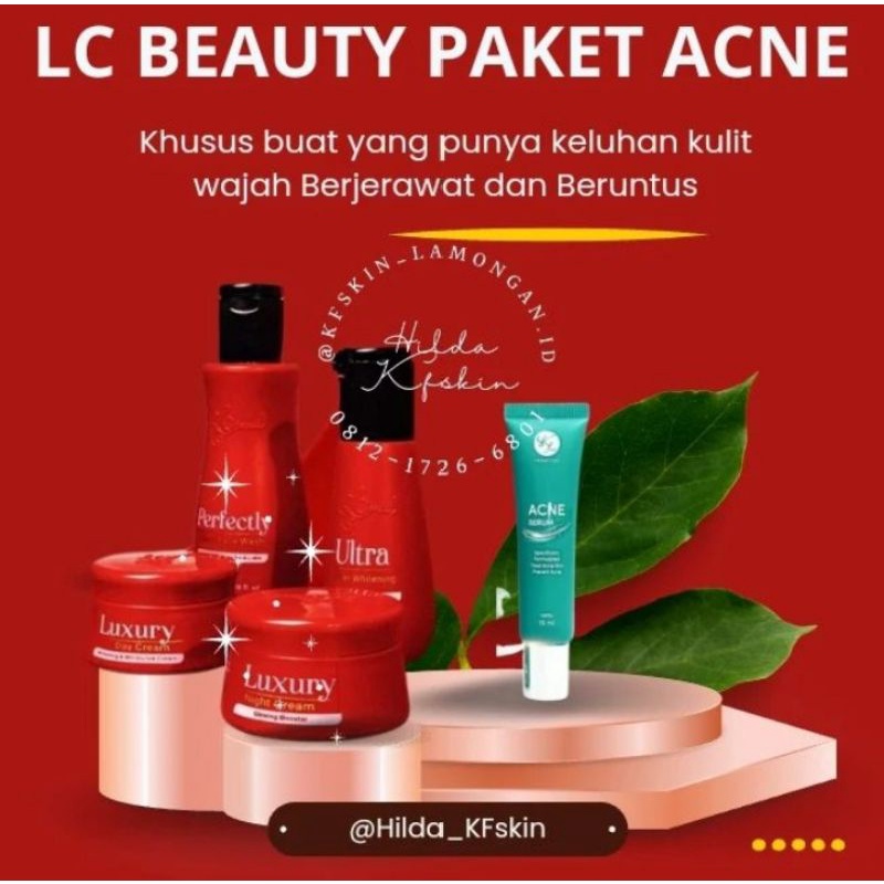 ❤️ PAKET HEMAT ❤️ PROMO LC BEAUTY PAKET ACNE DAN BERUNTUS ORIGINAL 1000% BERKODE DAN BERHOLOGRAM