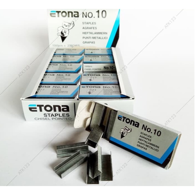 Staples / Steples / Isi Stapler / Hekter / Jepretan / Jetrekan Kecil Etona No. 10