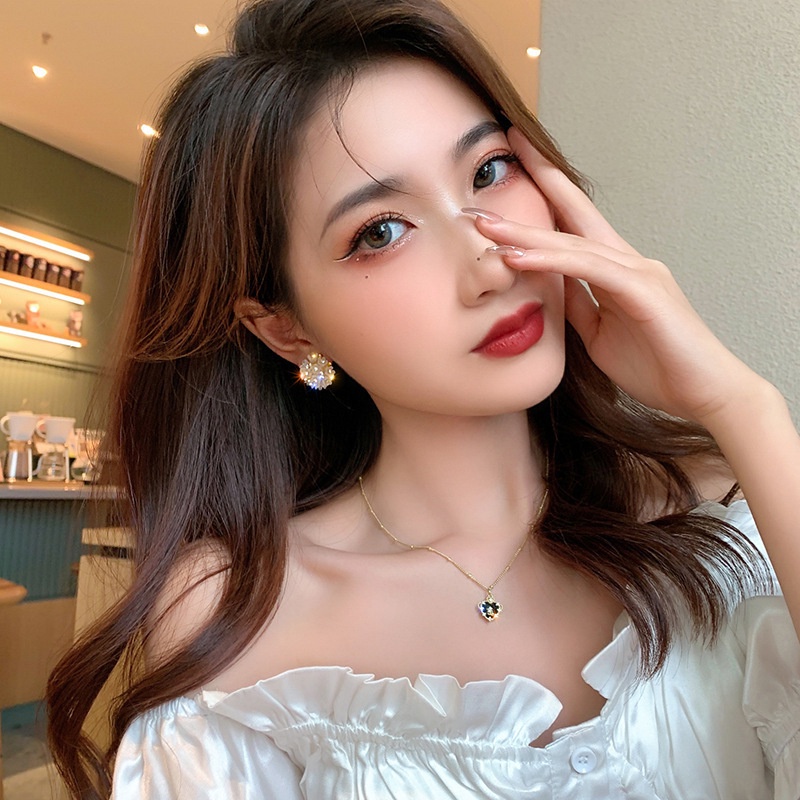 Anting Desain Bunga Gaya Jepang Korea