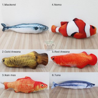  Mainan  kucing  Boneka  catnip ikan  Shopee Indonesia