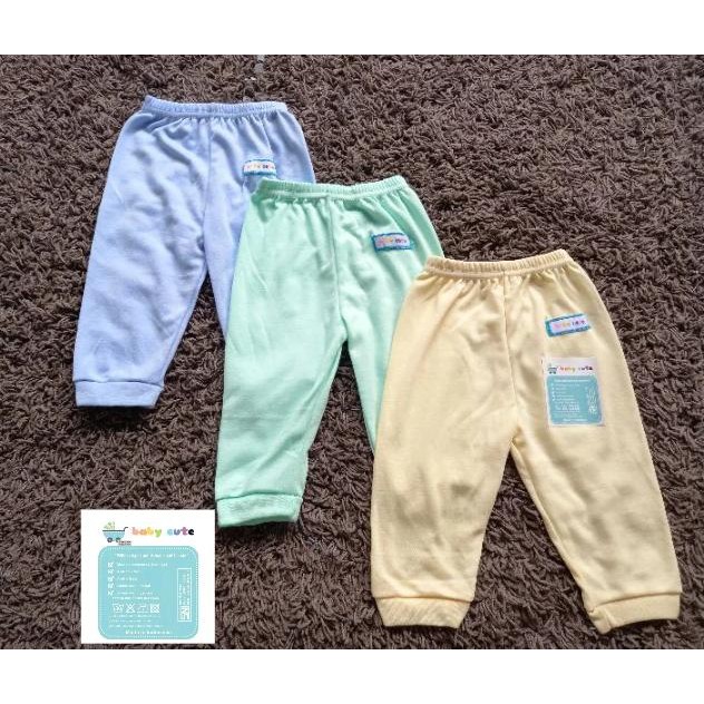 Celana Panjang Bayi Polos  Newborn dan Jumbo 3pcs SNI Promo 9.9