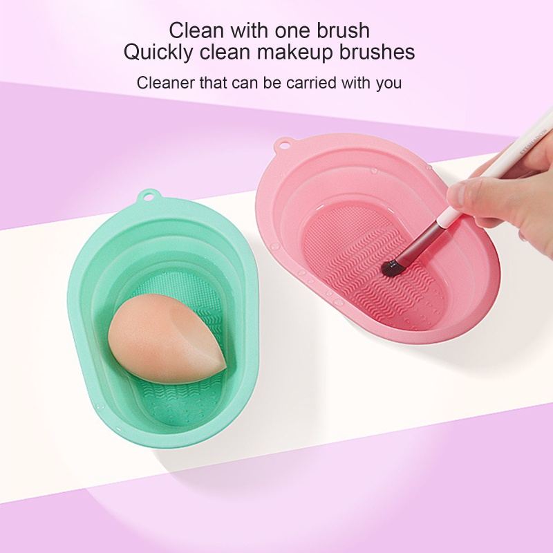 Gro Pad Silikon Pembersih Brush Makeup Multifungsi Portable