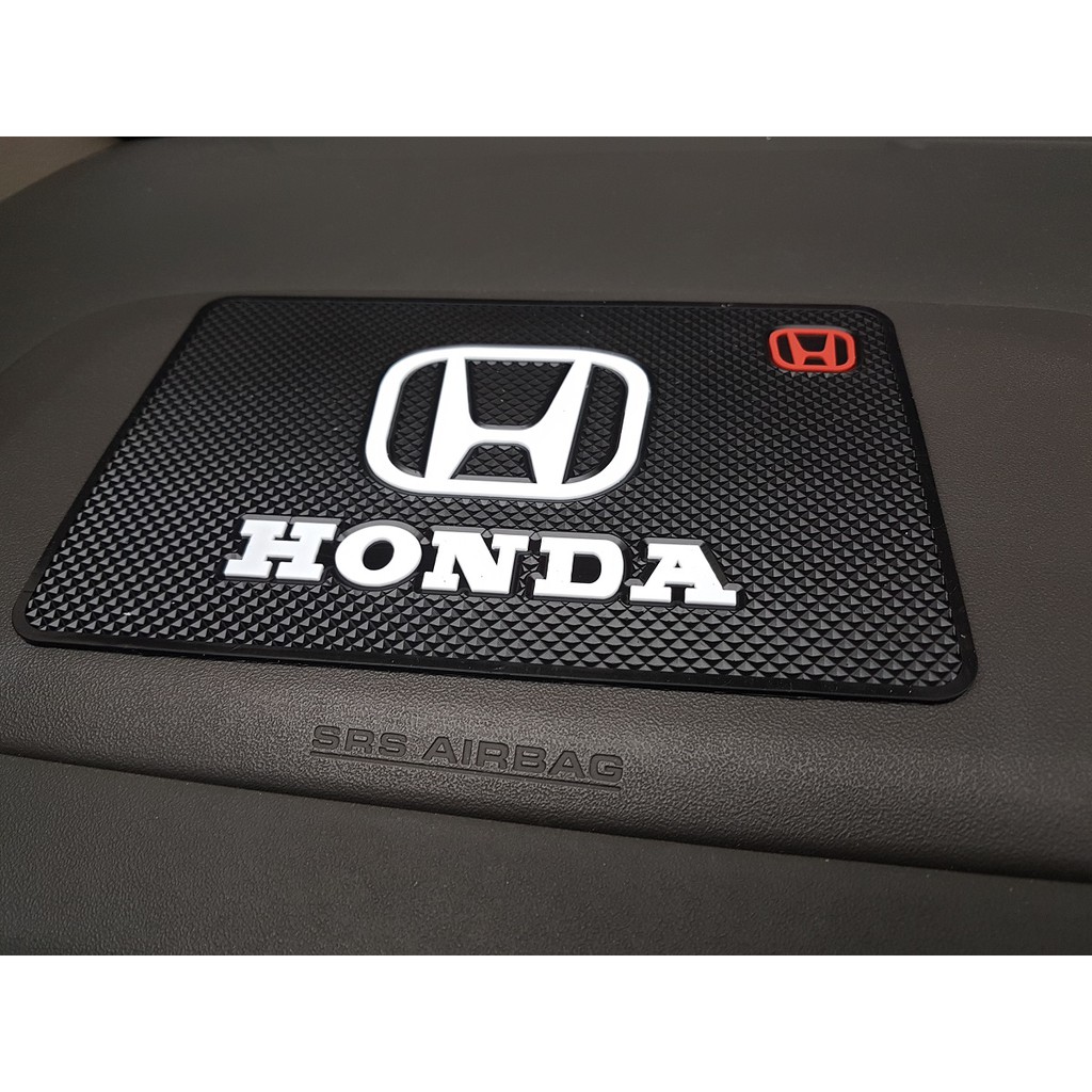 Dashmat anti slip sticky pad untuk HP GPS dashboard mobil Logo HONDA All new Jazz City Freed Civic Brio satya CR-V CRV BRV HRV prestige Accord RS MT CVT