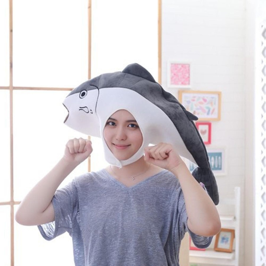 Topi ikan baby shark paus fish hat bahan lembut