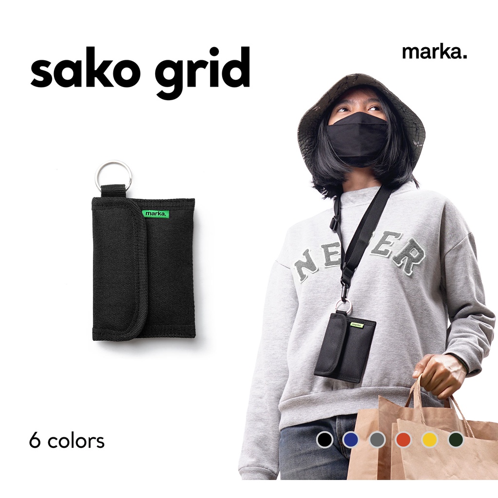 Sako Grid - Hanging Wallet - Dompet Gantung - Marka Indonesia