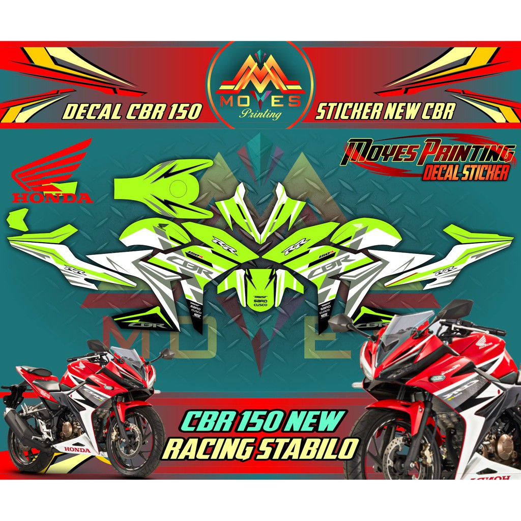 Decal Sticker Motor Cbr 150 New Stiker Honda All New Cbr 150