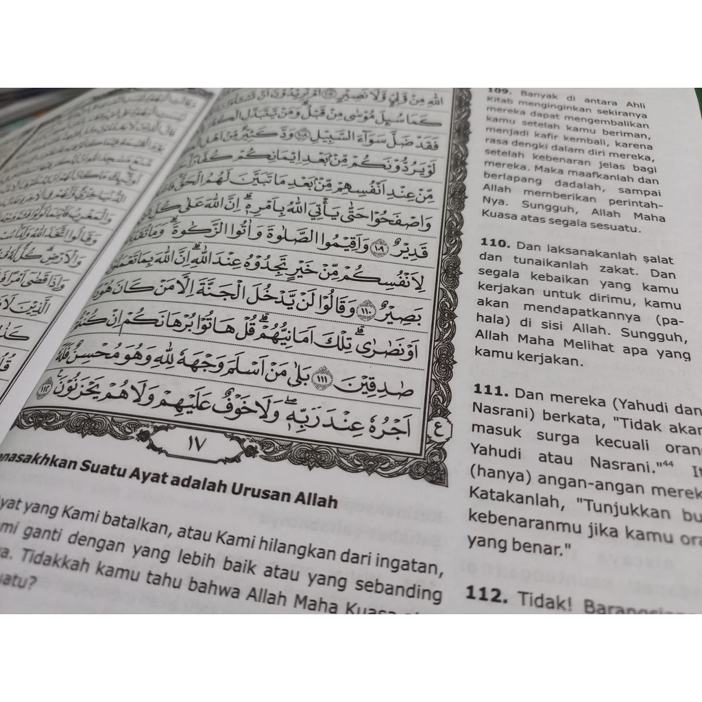 Alquran Terjemah Ma'sum HVS Ukuran A5 - Al Quran Mushaf Ma'sum - Al Qur'an Terjemahan A5