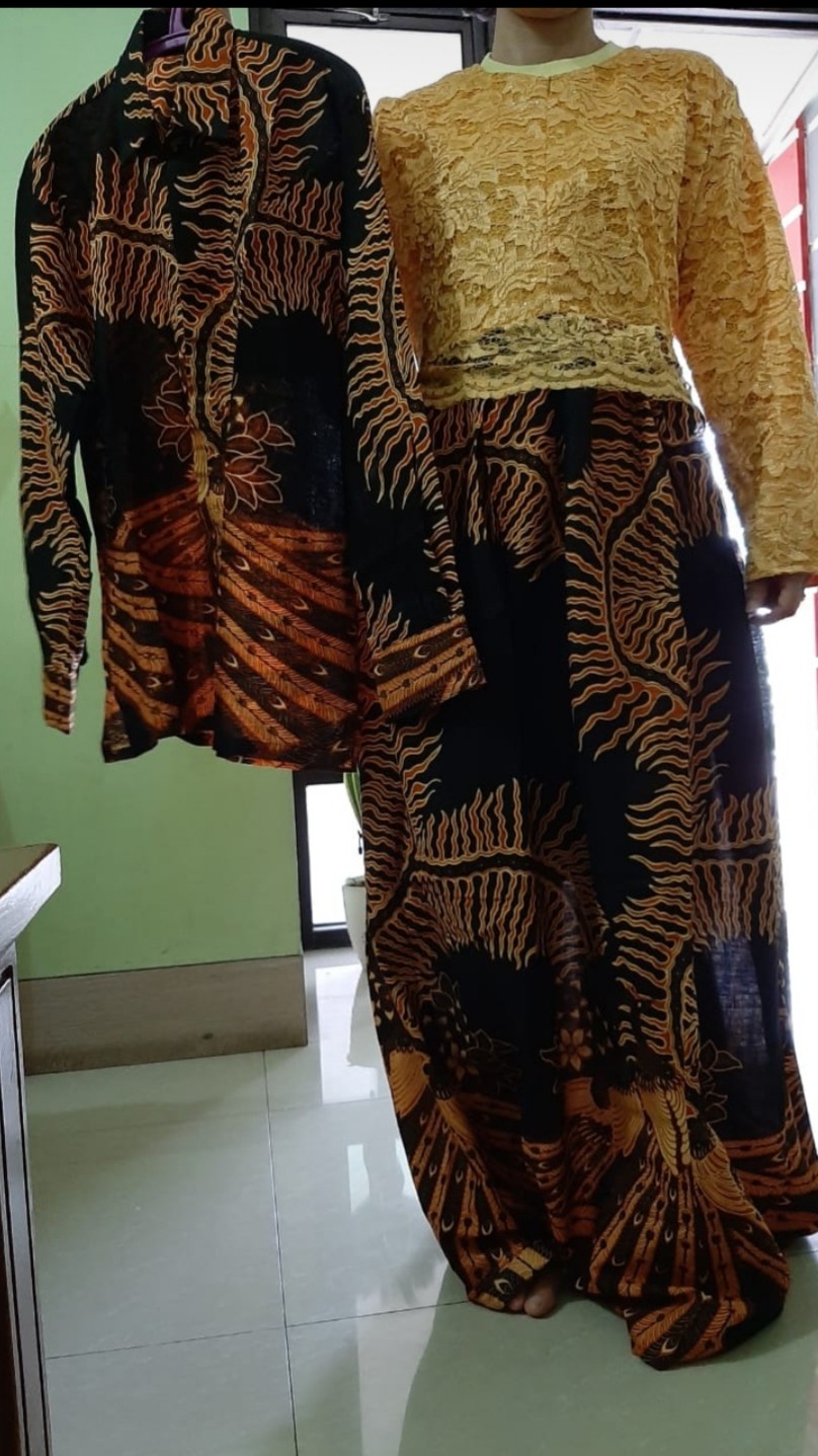 Batik Couple 2595 Kebaya Brokat Brukat Modern Batik Modern