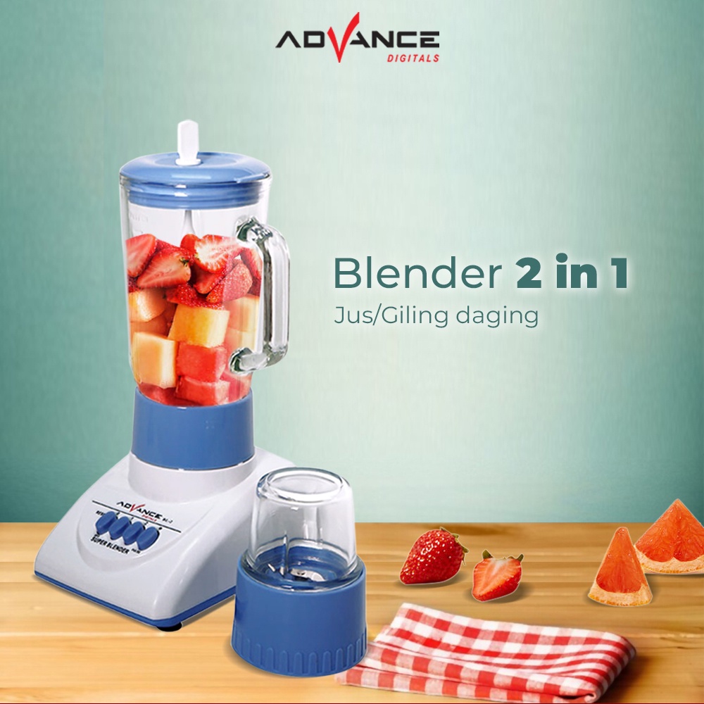 Advance Digitals Blender Multifungsi Digitals BL-2 Tabung Kaca 1.2 Liter Garansi Resmi Digitals1 tahun