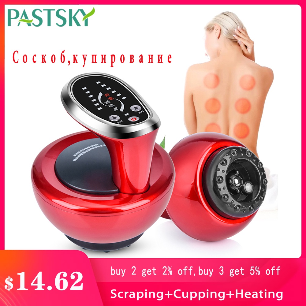 PASTSKY Alat Pijat Bekam Elektrik Electric Scraping Instrument Suction Machine Cupping