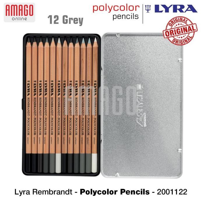 

LYRA - REMBRANDT POLYCOLOR PENCILS - 12 PCS - GREY - 2001122