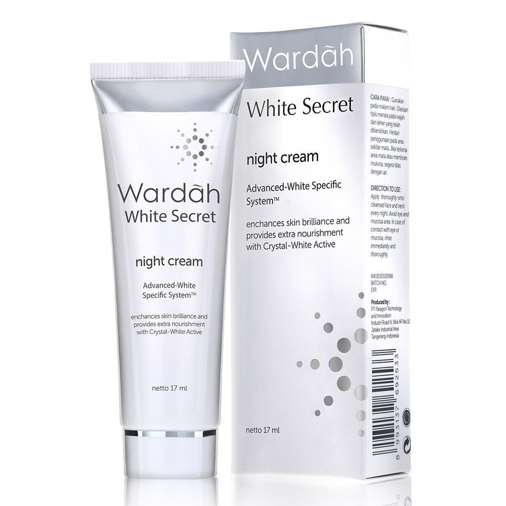 Wardah White Secret Day SPF 35,PA+++ &amp; Night Cream 17ml