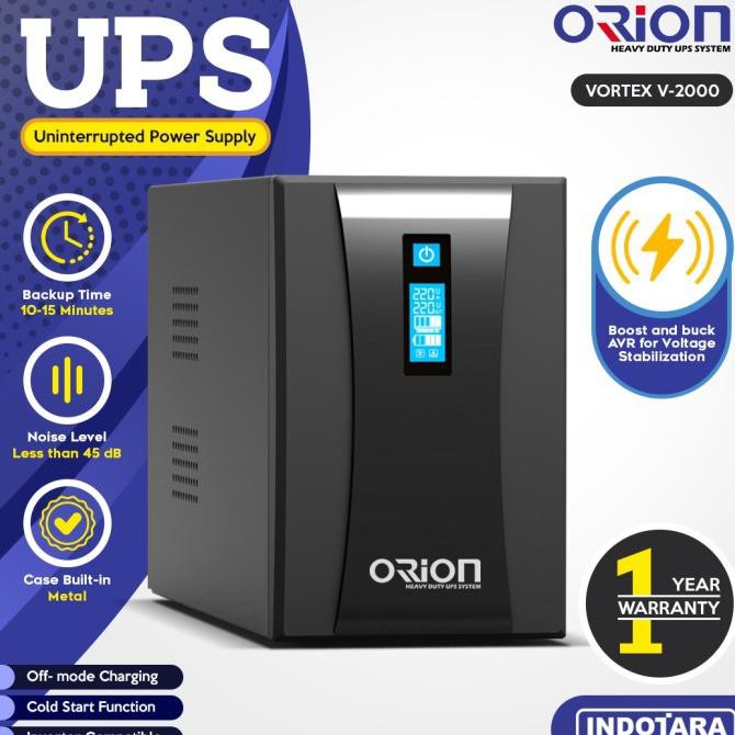 Terbaru Ups Uninterrupted Power Supply Orion - Vortex V-2000