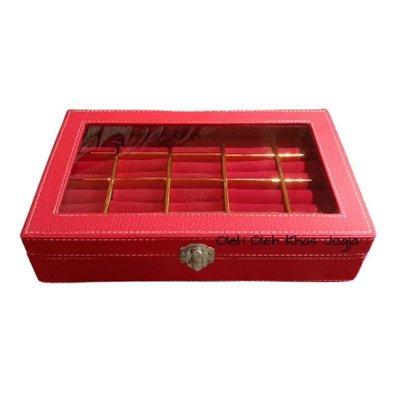 Kotak tempat cicin / box cincin / kotak batu akik isi 20 / box akik isi 20