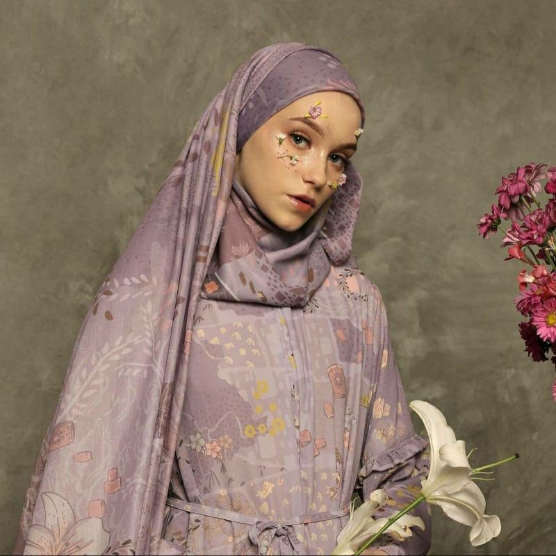 Purukambera TANGLED series Rapunzel by Puru Kambera Hijab Jilbab Segiempat Voal