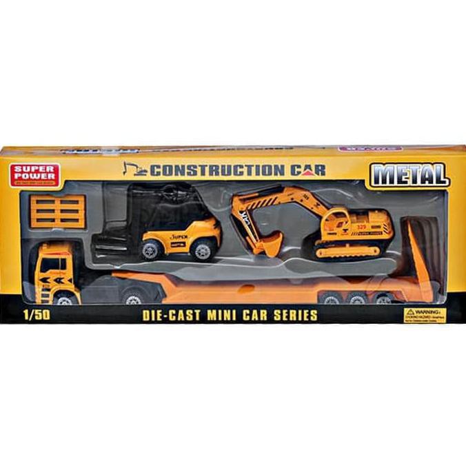 Metal Die Cast Construction Truck Mainan  Anak Truk  